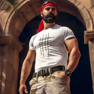 Erkek Kısa Kol Yazlık Tişört Bisiklet Yaka Baskılı Oversize T-Shirt - Beyaz