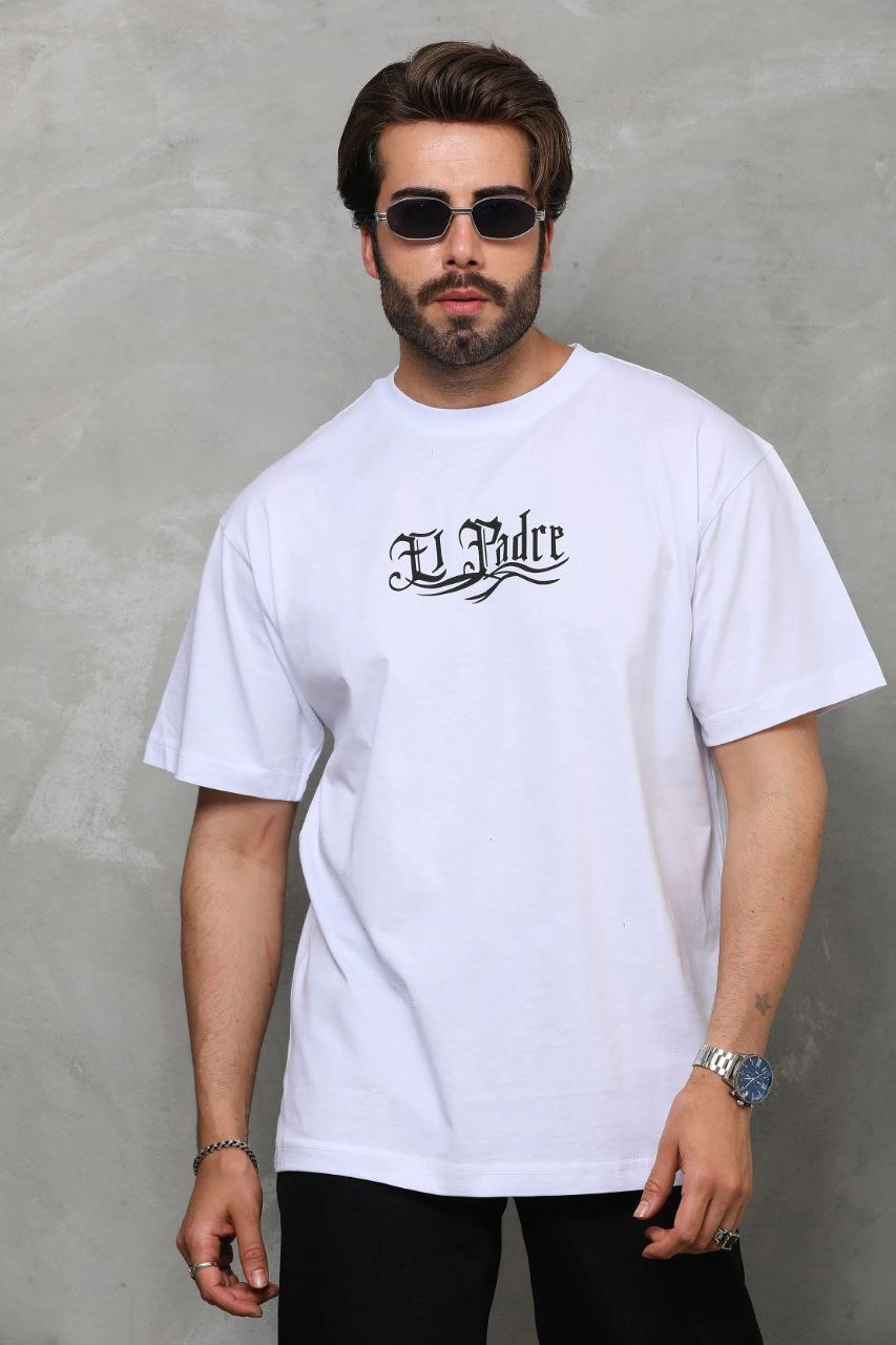 unisex-bisiklet-yaka-baskili-oversize-t-shirt-beyaz-89063069-sw853sh1280 Erkek Kısa Kol Yazlık Tişört Bisiklet Yaka Baskılı Oversize T-Shirt - Beyaz - Görsel 2