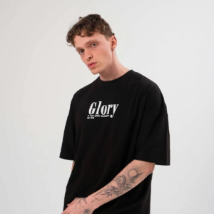 Erkek Tişört Yazlık Bisiklet Yaka Baskılı Kısa kol T-Shirt - Siyah