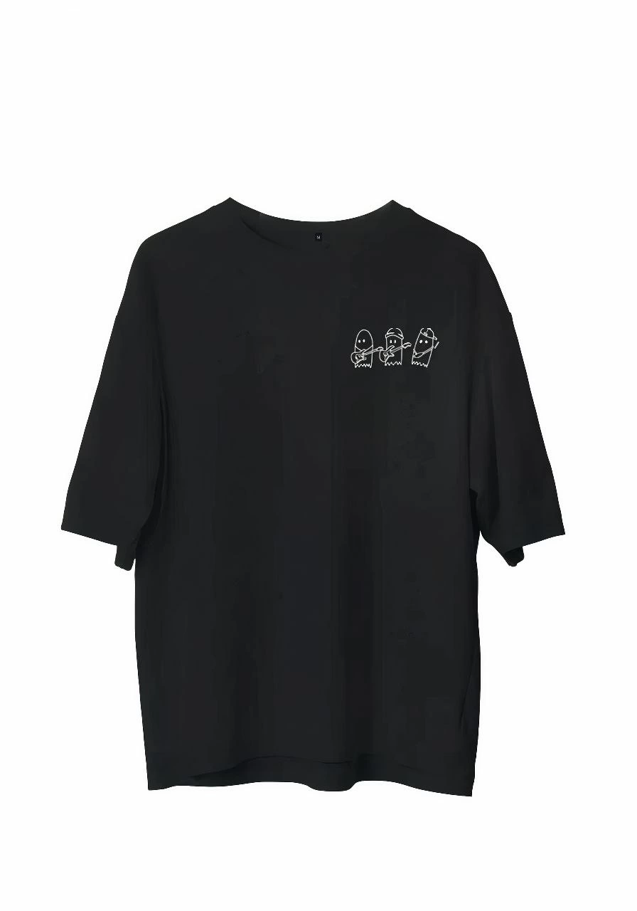 unisex-bisiklet-yaka-baskili-oversize-t-shirt-siyah-3136132-sw896sh1280 Erkek Baskılı T-Shirt Kısa Kol Bisiklet Yaka Regular Fit Rahat Kalıp Günlük Tişört - Siyah
