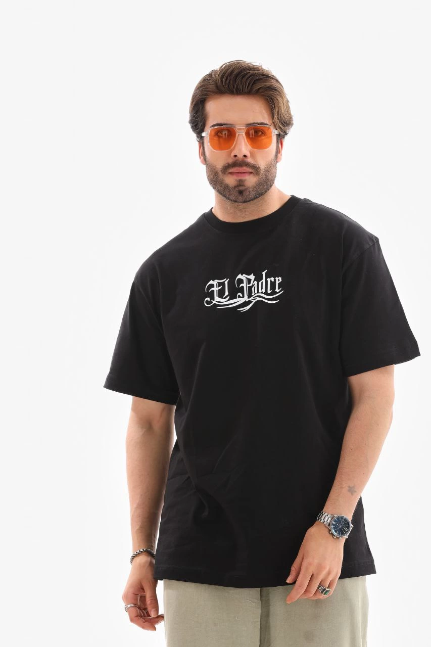 unisex-bisiklet-yaka-baskili-oversize-t-shirt-siyah-62583769-sw853sh1280 Erkek Kısa Kol Yazlık Tişört Bisiklet Yaka Baskılı Oversize T-Shirt - Siyah