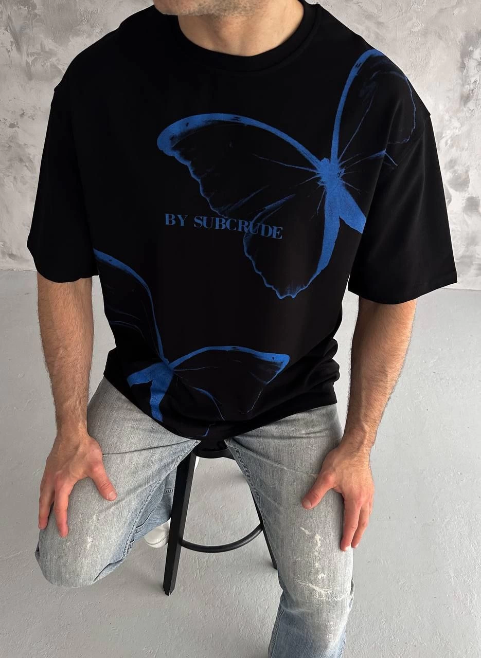unisex-bisiklet-yaka-baskili-oversize-t-shirt-siyah-70437325-sw935sh1280 Erkek Kısa Kol Yazlık Tişört Bisiklet Yaka Baskılı Oversize T-Shirt - Siyah