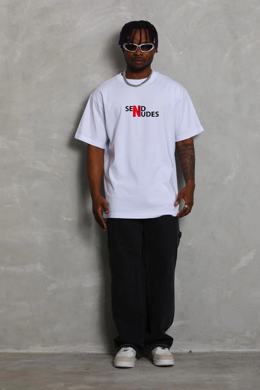 unisex-bisiklet-yaka-double-oversize-baskili-t-shirt-beyaz-380078-sw853sh1280 Erkek Kısa Kol Yazlık Tişört Bisiklet Yaka Baskılı Oversize T-Shirt - Beyaz - Görsel 2