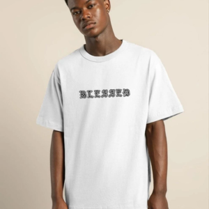 Erkek Baskılı T-Shirt Kısa Kol Bisiklet Yaka Regular Fit Rahat Kalıp Günlük Tişört - Beyaz