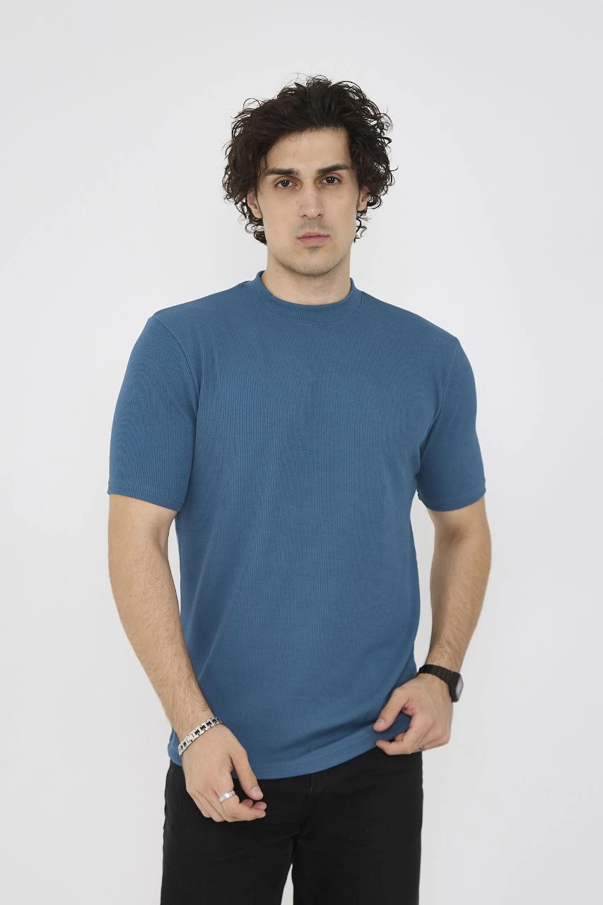 unisex-bisiklet-yaka-slim-fit-t-shirt-turkuaz-17335363-sw853sh1280 ERKEK Yazlık Tişört Bisiklet Yaka T-Shirt- Turkuaz