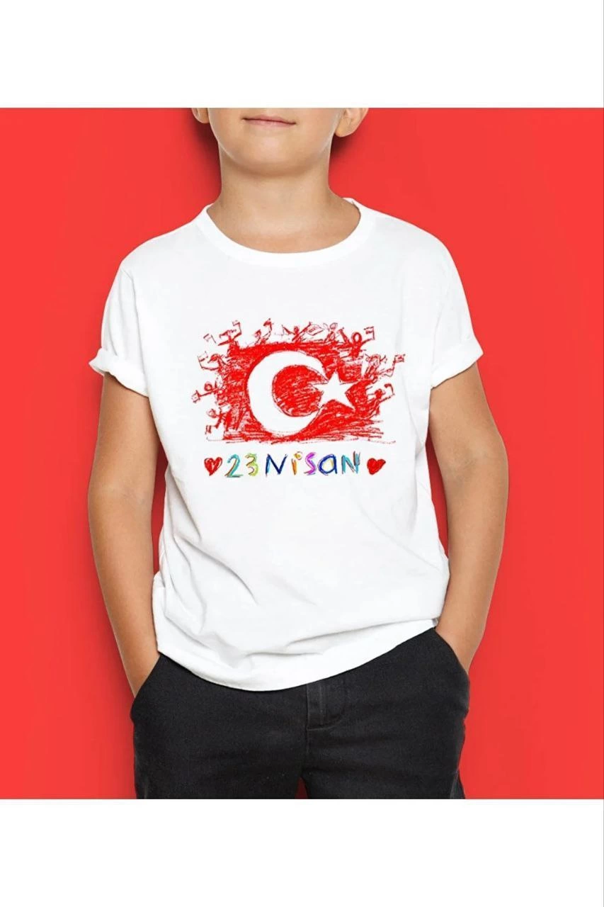 unisex-cocuk-baskili-t-shirt-beyaz-22494996-sw853sh1280 Unisex Çocuk Baskılı T-Shirt - Beyaz