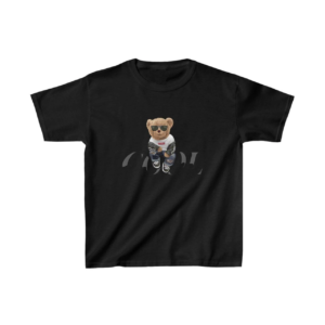 Unisex Çocuk Baskılı T-Shirt - Siyah
