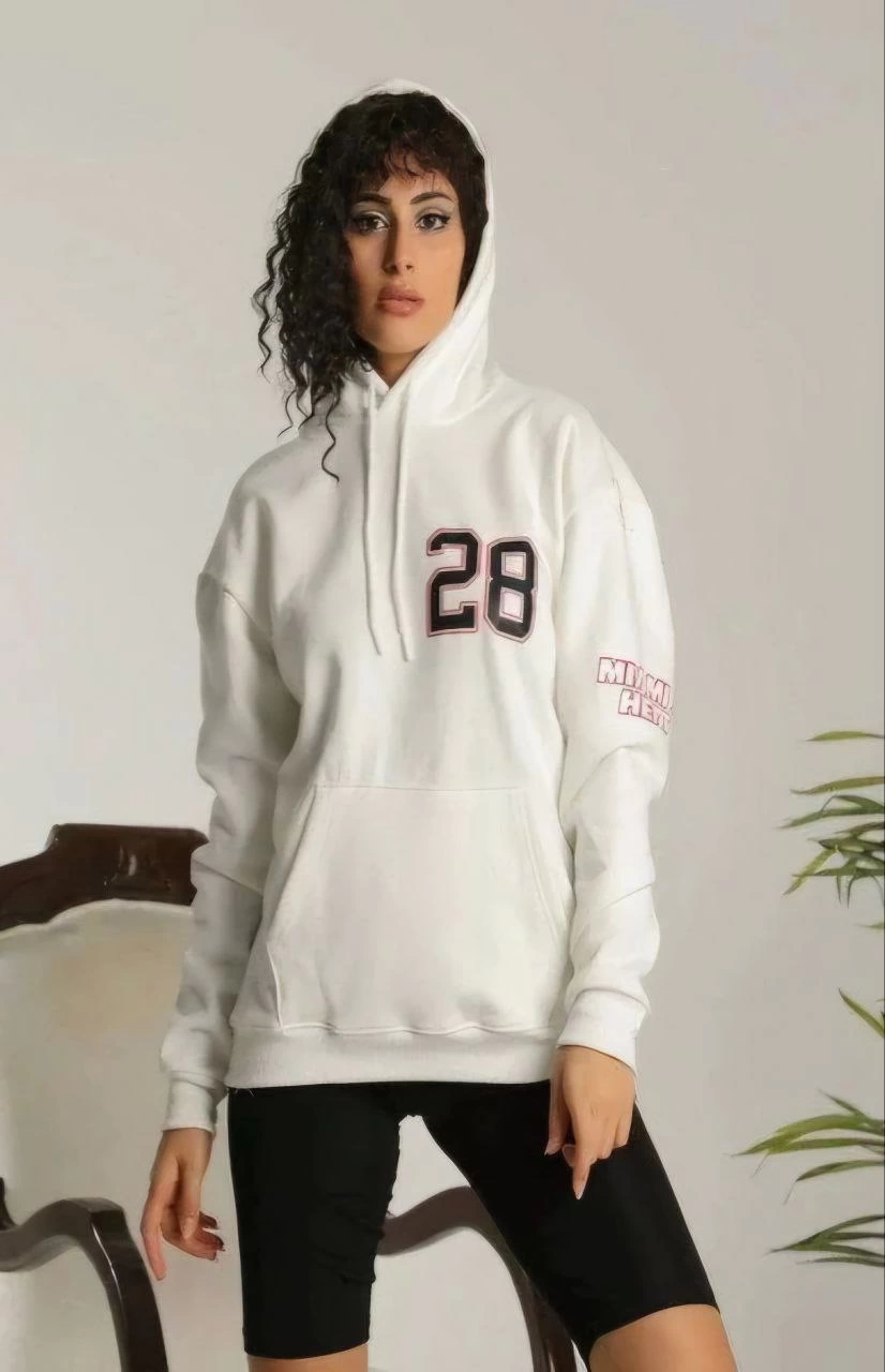 unisex-kapsonlu-baskili-sweetshirt-beyaz-21413951-sw826sh1280 Kadın Oversize Kapüşonlu Cepli Baskılı 3 İplik Pamuklu Hoodie Sweatshirt - Beyaz - Görsel 2