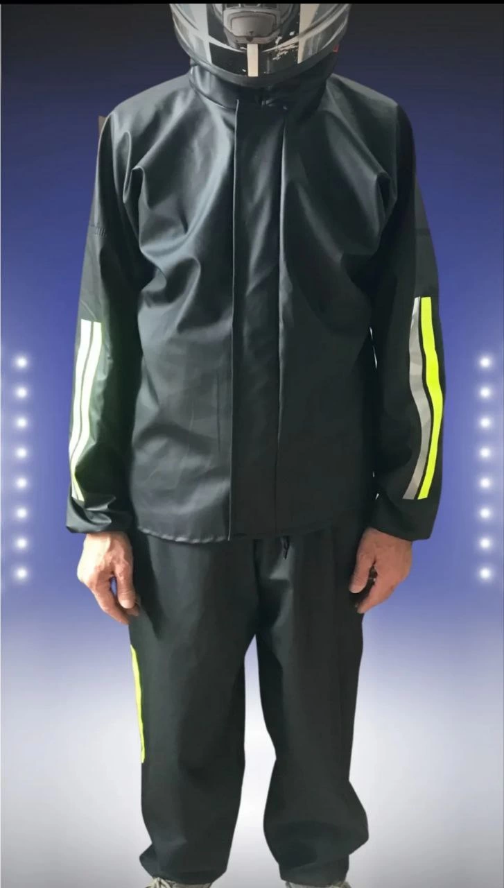 unisex-tam-kalip-motorcu-kurye-su-gecirmez-yagmurluk-takim-siyah-96465281-sw727sh1280 Erkek Motorcu Kurye Su Geçirmez Yağmurluk Takım - Siyah - Görsel 2