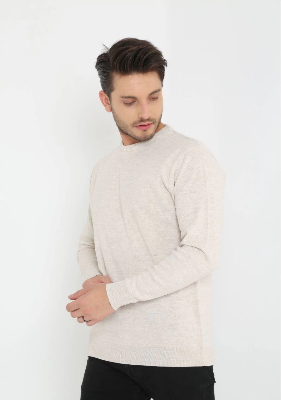 unisex-uzun-kol-biskilet-yaka-dokuma-triko-bej-87992275-sw899sh1280 Erkek Bisiklet yaka Kazak Uzun Kol Dokuma Triko - Bej - Görsel 2