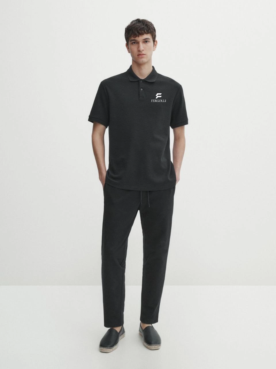 unisex-yakasi-dugmeli-yakali-pike-t-shirt-siyah-1635331-sw960sh1280 Erkek Pike Polo Yaka Tişört Düğmeli Baskılı T-Shirt - Beyaz - Görsel 2