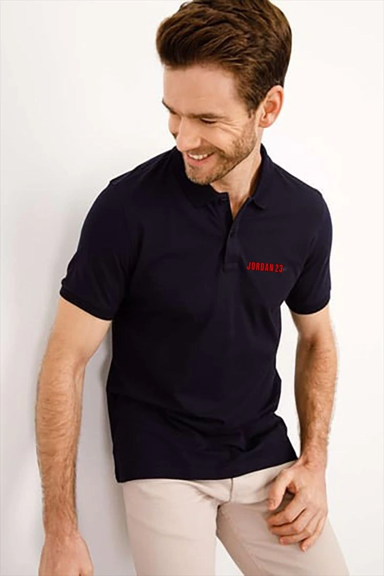 unisex-yakasi-dugmeli-yakali-pike-t-shirt-siyah-25622426-sw750sh1125 Erkek Pike Polo Yaka Tişört Düğmeli Baskılı T-Shirt - Beyaz - Görsel 2