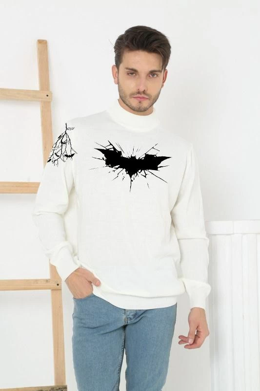 unisex-yarim-bogazli-baskili-dokuma-triko-beyaz-76185164-sw533sh800 Erkek Yarım Bağazlı Kazak Baskılı Dokuma Triko - Beyaz