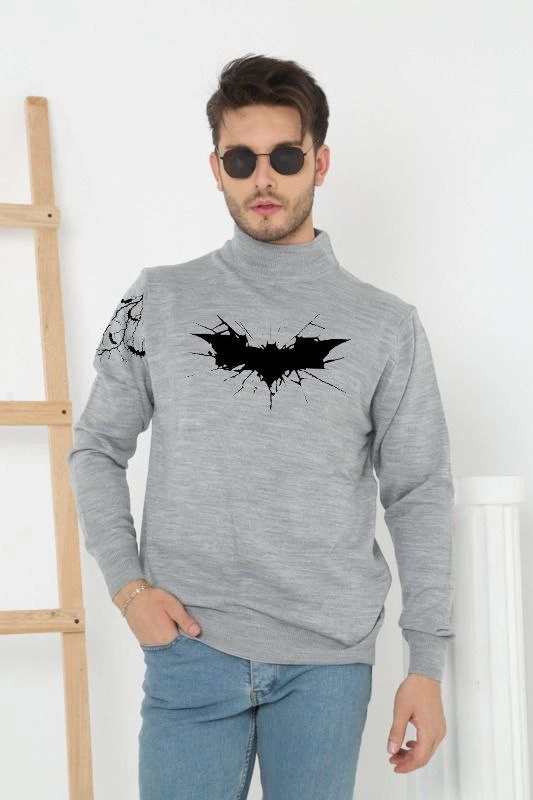 unisex-yarim-bogazli-baskili-dokuma-triko-gri-37637588-sw533sh800 Erkek Yarım Bağazlı Kazak Baskılı Dokuma Triko - Gri