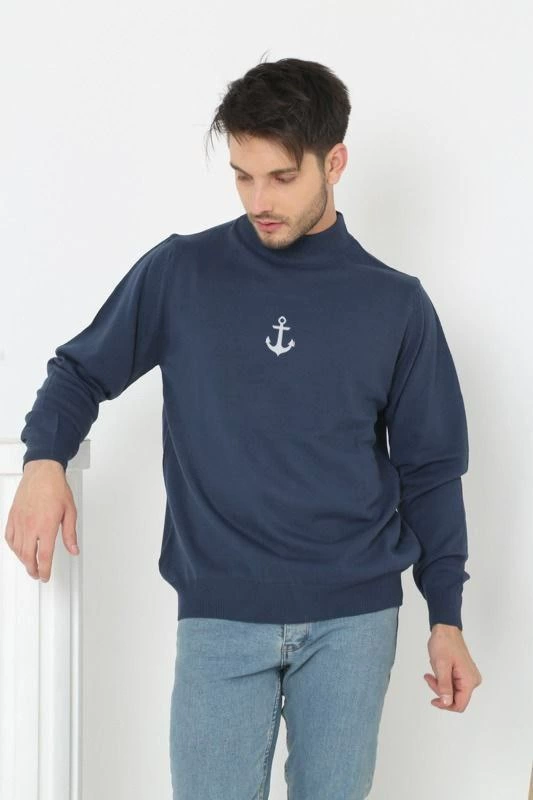 unisex-yarim-bogazli-baskili-dokuma-triko-indigo-20380168-sw533sh800 Erkek Yarım Bağazlı Kazak Baskılı Dokuma Triko - Indigo