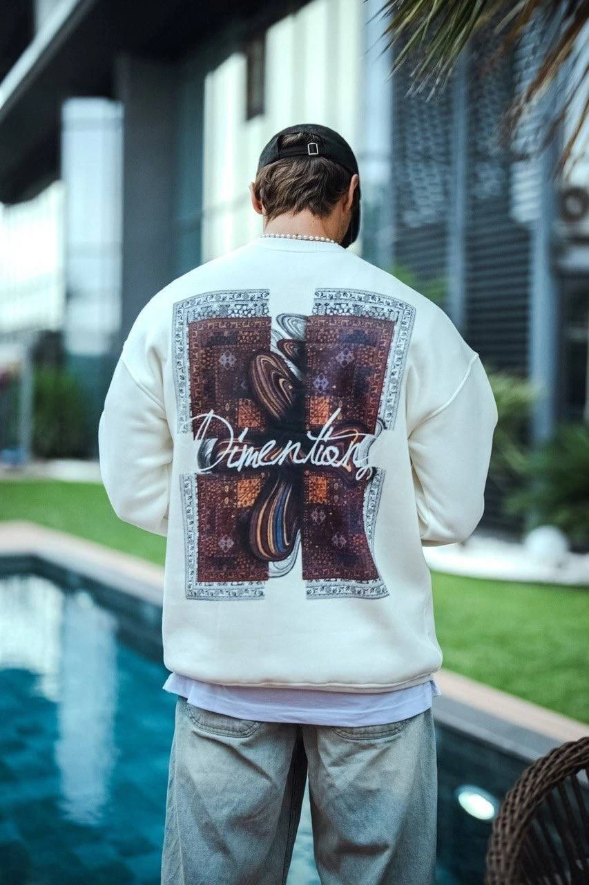 uzun-kol-bisiklet-yaka-on-ve-arka-baskili-sweatshirt-beyaz-15925320-sw853sh1280 Erkek 3 iplik pamuklu Bisiklet Yaka Ön ve Arka Baskılı SweatShirt - Beyaz - Görsel 2