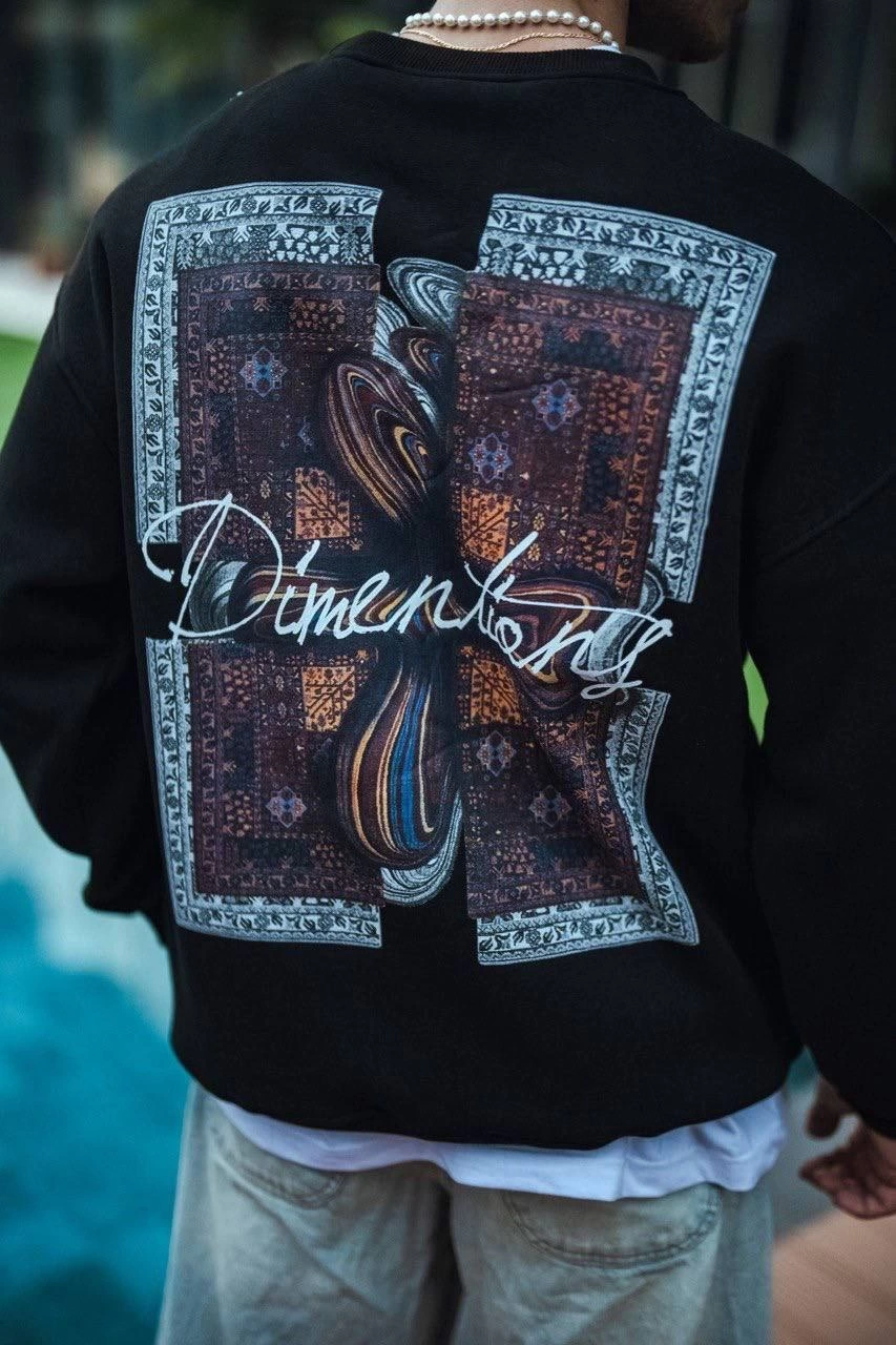 uzun-kol-bisiklet-yaka-on-ve-arka-baskili-sweatshirt-siyah-10541950-sw853sh1280 Erkek 3 iplik pamuklu Bisiklet Yaka Ön ve Arka Baskılı SweatShirt - Siyah - Görsel 2